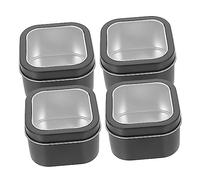PHENOFICE Boîtes Carrées Vides Pour Bougies Bijoux Articles Divers En Fer Blanc Rangement Épingles Chewing-gums