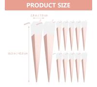 PHENOFICE Boîtes D'emballage pour Fleurs 12 Pièces en Papier Irisé Forme Cône Effet Protecteur pour Roses, Accessoires de Bouquets pour Magasins de Fleurs