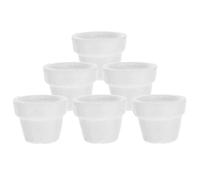 PHENOFICE Boules de Polystyrène pour Fleurs en Mousse Blanche, 6 Pièces, Légères et Solides pour Décoration et Bricolage Artistique