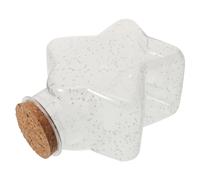 PHENOFICE Bouteilles à Souhaits Lumineuses en Verre Bouchon en Bois, Multi-usages pour Décoration Artistique et DIY, Verre Transparent pour Créations Lumineuses