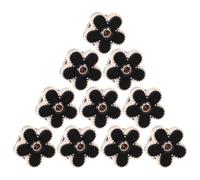 PHENOFICE Boutons-Pression Noirs en Alliage 20pcs pour Chemises et Blouses Sécurisation Contre Ouverture Accidentelle Accessoire pour Tenues Féminines