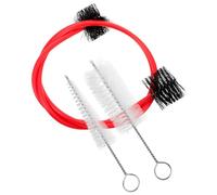 PHENOFICE Brosse de nettoyage et écouvillon pour embouchure de trompette 1 Set en plastique rouge à ressort flexible pour musiciens et instruments à vent