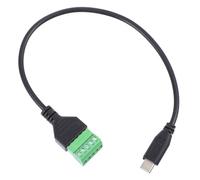 PHENOFICE Câble D'extension USB Type-c sans Soudure Stable et Fiable vers 5 Borne à Vis en Cuivre pour Téléphones Mobiles et Appareils Type-c