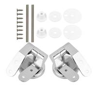 PHENOFICE Charnières Pour Abattant De Toilettes En Alliage De Zinc Avec Accessoires Vis Kit De Réparation Pour Charnières Anciennes