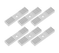 PHENOFICE Collier de Courroie de Distribution 6 Pièces en Alliage D'aluminium Argenté et Compatibilité Polyvalente Fixation Robuste pour Accessoires Imprimante 3d