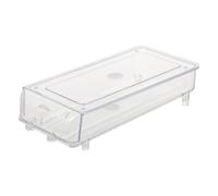 PHENOFICE Conteneur De Rangement Avec Couvercle Organisateur À Roulement Automatique Pour Réfrigérateur Plateau De Support Couvert Plastique Pet Robuste