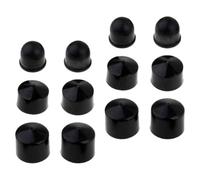 PHENOFICE Coupelles de Pivot de Rechange pour Skateboard Noir PU 12 Pièces | Reconstruction D’un Truck, Safe Sliding et Absorption des Chocs, Pièces pour Longboard et Planche