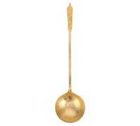 PHENOFICE Cuillère à soupe : Cuillère à sucre en cuivre pur avec long manche pour l'art du patrimoine culturel chinois - Poignée ergonomique pour plus de confort