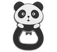 PHENOFICE Décapsuleur Magnétique Panda Ouvre-Bouteille de Bière Aimanté pour Réfrigérateur Alliage et PVC Outil d'Ouverture Mural Accessoire Maison Fête Bar Noir