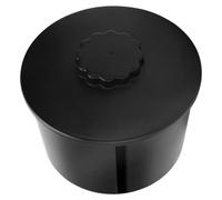 PHENOFICE Distributeur de Papier Cou Noir en Plastique, Couvercle, Compact | Format 5, 6x4, 1 Pouces, Structure Verticale à Ressort, Placement Stable, pour Poste de Salon