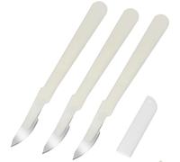 PHENOFICE Ensemble de 3 Couteaux à Ergonomiques en Plastique et Métal, Faciles à Utiliser Nettoyer, Cuisine Pâtisserie