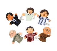 PHENOFICE Ensemble De 6 Marionnettes À Doigts Poupées Familiales pour Raconter des Histoires Jouets Éducatifs pour Garçon Et Filles