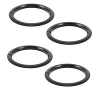 PHENOFICE Entretoise de Fourche Conique pour VTT, Lot de 4, Alliage d'aluminium, Noir, Conception Conique pour résistance renforcée, Entretien Facile, Usage sur Terrain Mixte