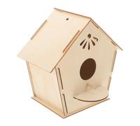 PHENOFICE Garçons Et Filles Peignant Une Maison Doiseau en Bois Jouet Peint À La Main Garçons Et Graffiti Cage À Oiseaux