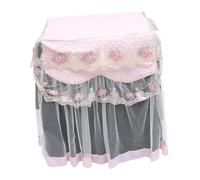PHENOFICE Housse De Pour Machine à Laver Élégant Couvre-linge Anti-poussière Et Décoratif Pour Sèche-linge La Lumière Saleté Avec Dentelle