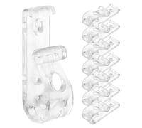 PHENOFICE Kit de 8 Clips de Fixation pour Stores Enrouleurs, Accessoires Réutilisables en Acrylique et Fer Vis, pour Stores à Cordon et Utilisation Sécurisée