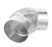 PHENOFICE Kit de Poêle à Bois Tuyau Coudé 45° Galvanisé, Conduit de Cheminée Rigide pour Installation Extérieure