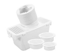 PHENOFICE Kit De Raccord De Conduit Et Connecteur Pour Sèche-linge à Tambour, Bac De Condensation Anti-goutte, Collecteur De Peluches, Compatible Ventilation Intérieure, Accessoires D’entretien