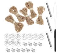 PHENOFICE Kit de Réparation pour Fête Estivale pour Store Plissé de Camping-Car Marron en Plastique Cordon de Remplacement et Usage Prolongé