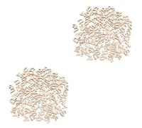 PHENOFICE Lettres à Peindre 200 Pièces En Bois Avec Trous Des Puzzles Vierges Sur Lesquels Dessiner Mini Décor Mini Album -puzzles Lettres Artisanales En Bois Lettres En Bois Non Bambou