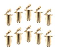 PHENOFICE Lot de 10 Bagues à Ongles Ajustables en Alliage Doré, Protection Renforcée pour Ongles, Accessoires Élégants pour Nail Art et Tâches Ménagères