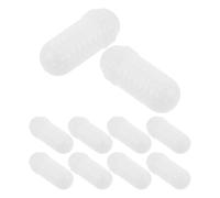 PHENOFICE Lot de 10 Boîtes à Appâts de Pêche en Plastique Blanc, Boîte Porte-Leurres de Pêche, Couvercle Sécurisé, pour Appâts et Crevettes, pour Pêche en Extérieur