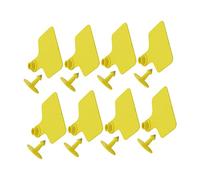 PHENOFICE Lot De 100 Étiquettes D'oreille Pour Bétail, Plastique Jaune Vierge, Solide Et Résistantes Aux Uv, Adaptées Aux Bovins Et Moutons Pour Identification Animale En Élevage