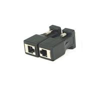 PHENOFICE Lot De 2 Adaptateurs pour Câble Réseau Rallonge Amplificateur pour Téléviseur LCD Pc Projecteur Console De Jeu