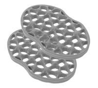 PHENOFICE Lot de 2 peignes à cheveux torsadés, brosse à boucles ondulées, peigne flexible pour une utilisation en salon et à domicile, gris foncé