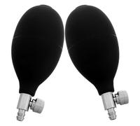 PHENOFICE Lot de 2 Pompes à Bulbe en PVC Valve de Décompression, Poire de Gonflage Manuelle pour Ballons et Mesure de Pression, Usage à Domicile, Confort et Contrôle