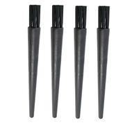 PHENOFICE Lot De 4 Brosses Antistatiques De Nettoyage pour Téléphone Et Ordinateur, Mini Brosse Légère Noire, pour Dépoussiérage Électronique Quotidien