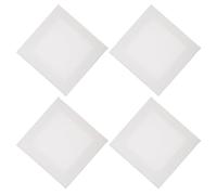 PHENOFICE Lot de 4 Panneaux de Toile à Peindre Blancs en Bois et Coton Bords Nets, Absorption Optimale des Couleurs, Peinture à L'huile la Maison Classe