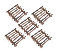 PHENOFICE Lot de 5 Bâtons en Bois Naturel Châtain 10x10x1,5 Cm pour Bricolage, Loisirs Créatifs et Décoration Diy, Accessoire Polyvalent pour Micro-paysage et Ornements Artisanaux
