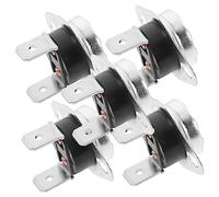 PHENOFICE Lot De 5 Thermostats De Sécheuse 250v 16a 185℉, Fusibles Thermiques De Remplacement Pour Sèche-linge, Protection Surchauffe, Accessoires Pour Appareils Électroménagers