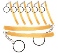 PHENOFICE Lot de 8 Porte-clés Imitation Nourriture en Pvc Frites Décoratives, Accessoires Porte-clés Pratiques et Mignons pour Paquet à Main et Paquet à Dos