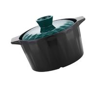 PHENOFICE Marmite En Céramique Avec Couvercle Ustensile De Pratique Maison Cocotte En Céramique Pour Mijoter Soupes Et Porridges