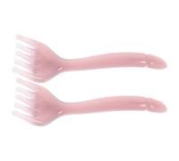 PHENOFICE Masseur Crâne 2pcs en Résine Rose Design Ergonomique, Outil de Massage Capillaire Doux Peau, Revitalise le Cuir Chevelu, pour Routine Bien-être Quotidienne à Domicile