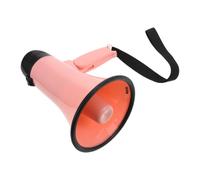 PHENOFICE Mégaphone Portable en Abs Rose, Léger, Ergonomique Piles | Expositions et Événements Sportifs, Talk et Lecture Enregistrée, Message Instantané, Sangle Épaule