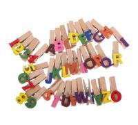 PHENOFICE Mini Pinces à Linge Simples et Élégants en Bois Naturel Lot de 35 Clips D'œuvres d'art pour Photo et Notes Utilisation Murale Bureau pour Maison et Classe