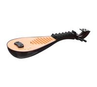 PHENOFICE Modèle Miniature de Luth Chinois Vintage en Résine, Décoration D’Instrument Simulé pour Accessoires Photo Costume Ancien, Ornement Décoratif Réaliste pour Studio Photo et Ambiance