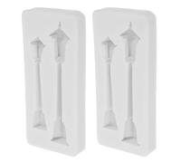 PHENOFICE Moule à Lanterne en Silicone Blanc 2pcs pour Créations Artistiques et Artisanat Résine, Nettoyage Rapide, pour Projets Créatifs et Fabrication de Bougies