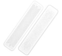 PHENOFICE Moule en Silicone Blanc Flexible et Résistant à l'usure 2pcs pour Résine Époxy pour Création de Marque-Pages et Artisanat