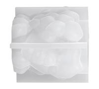 PHENOFICE Moule en Silicone Blanc pour Jardinière Visage, Pot de Fleurs Créatif et Polyvalent, pour Décoration Artistique de Bureau ou Salon Pendant les Fêtes de Noël