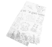 PHENOFICE Nappe en Papier à Colorier sur Le Thème des Animaux du Zoo pour Décoration d 39 Anniversaire