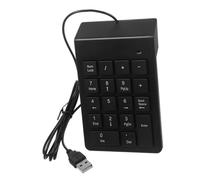 PHENOFICE Numérique USB 19 pour Ordinateur Portable Finance Design Compact Et Ergonomique Clavier Filaire Facile à Installer Utilisation Bureautique Et Comptabilité Construction Robuste Noir