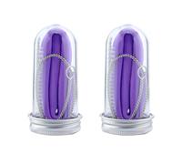 PHENOFICE Pailles Pliables et Étui en Silicone Ensemble de 2 Réutilisables avec Brosse de Nettoyage Confortables Smoothies la Maison