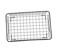 PHENOFICE Panier de Rangement Snack Petite Taille en Fer Noir Multifonctionnel Cuisine et Bureau, Contenant Cuisine Pratique pour Fruits, Légumes et En-cas,