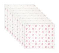 PHENOFICE Papier Sulfurisé Alimentaire et Cuisson Sûre Impression Fleur de Rose 50pcs Anti-graisse et Pliable pour Emballage Sandwich, Hamburger