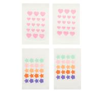 PHENOFICE Patchs Hydrocolloïdes Colorés pour Acné Visage, Design Ultra-fin, 4 Feuilles de Stickers Délicats en Formes Variées pour Restaurer la Peau