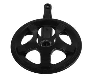 PHENOFICE Pédalier de Vélo Installation Facile et Efficacité Améliorée en Acier Carbone Mono Plateau 36 Dents Double Cache-chaîne Noir, Manivelle pour Vélo de Route